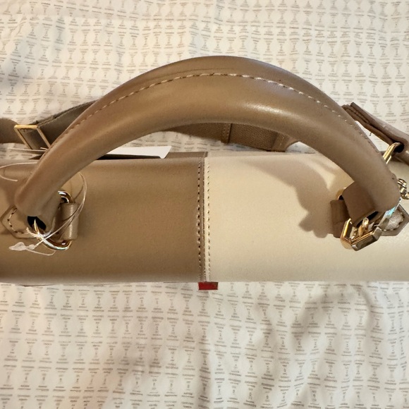 Trina Turk Leather Top Handle Satchel Handbag With Crossbody Strap NWT - Picture 10 of 11